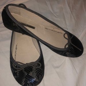 BCBGeneration snakeskin flats